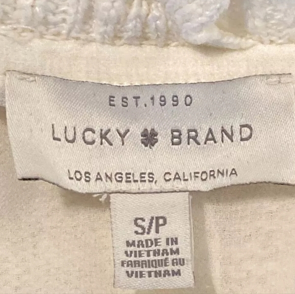 Lucky Brand 3/4 Sleeve Mixed Media Lace w/ Sheer Underlay Sweater Size Small - Picture 5 of 7